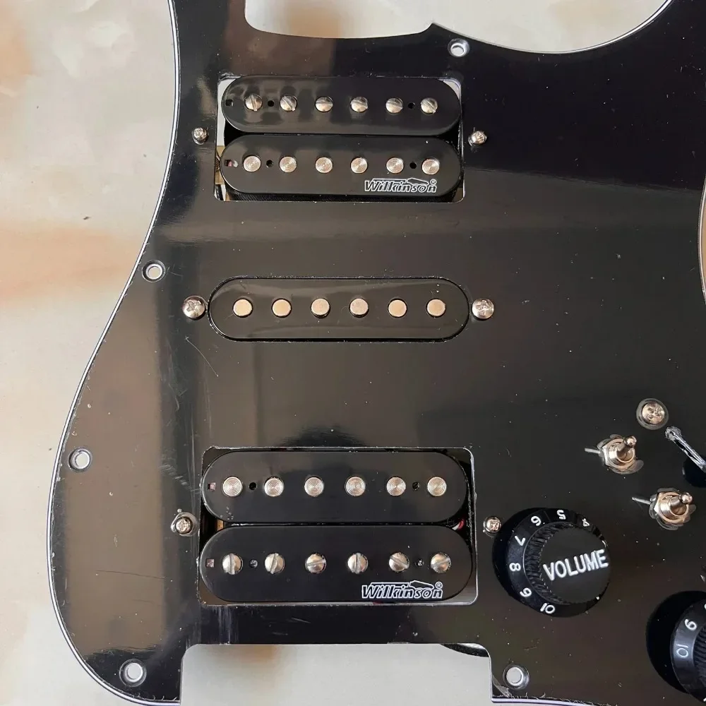 Loaded ST Pickguard - HSH Pickup Configuration with Alnico V Humbuckers & Coil-Splitting Switch | Prewired for Electric Guitar