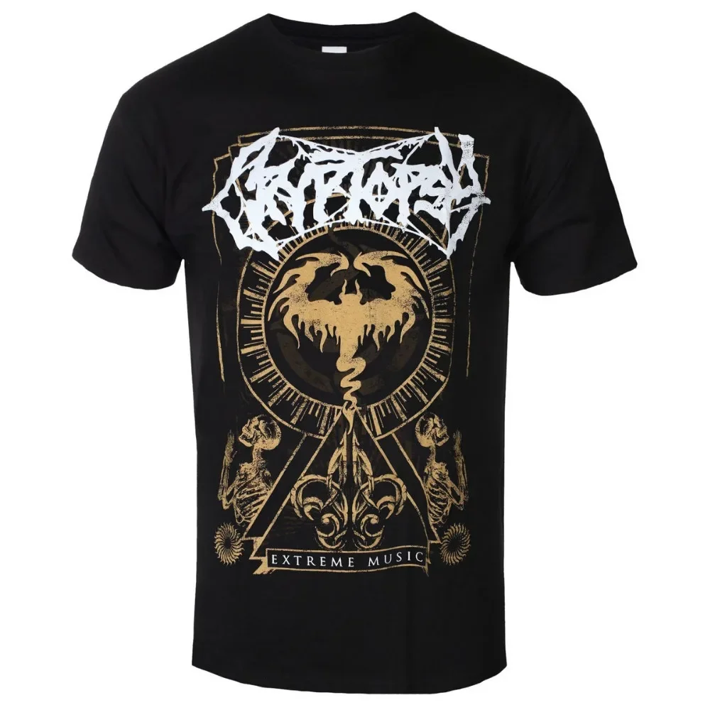 

New Cryptopsy Band Graphic Cotton T-shirt Unisex Tee Women Summer Short Sleeve Fashion Brand Tee Luxury Casual Vintage Retro Top