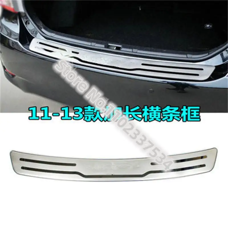 For Toyota Corolla 2011-2018 Car Stickers stainless Rear Bumper Protector Sill Trunk Tread Plate cover Trim Car Accessories