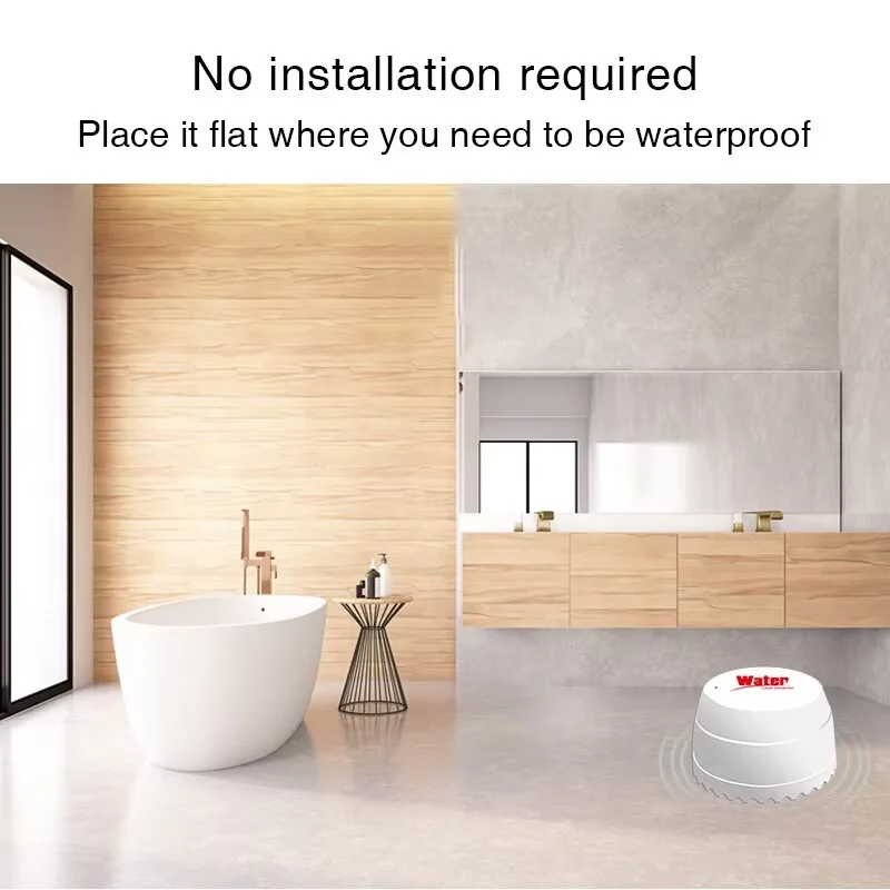 Tuya Smart for Zigbee Water Sensor Flood Water Leakage Detector App Remote Monitoring Support Home Assistant Zigbee2mqtt