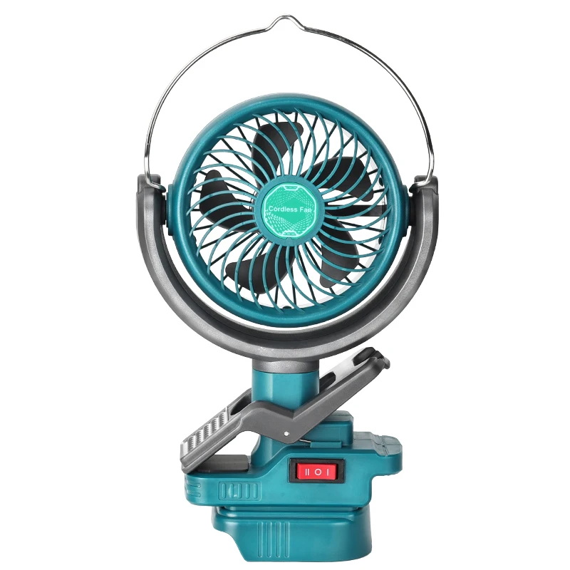 

Cordless Clip Fan for Makita 18V Battery 2 Speed Dual USB Portable Fan for Stroller Camping Outdoor (Battery Not Included)