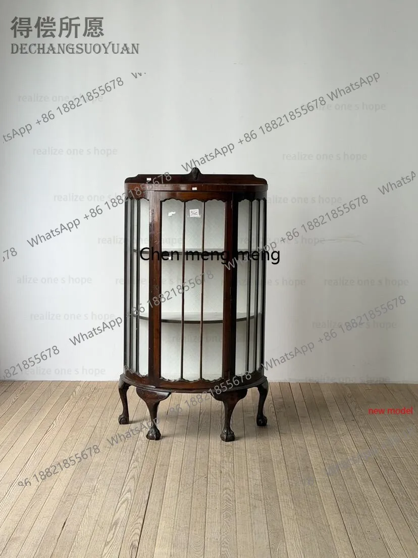 

Medieval Curved Glass Wine Cabinet Display French Popular Locker Wine Cabinet Creative Accent Bar Furniture Drankenkast
