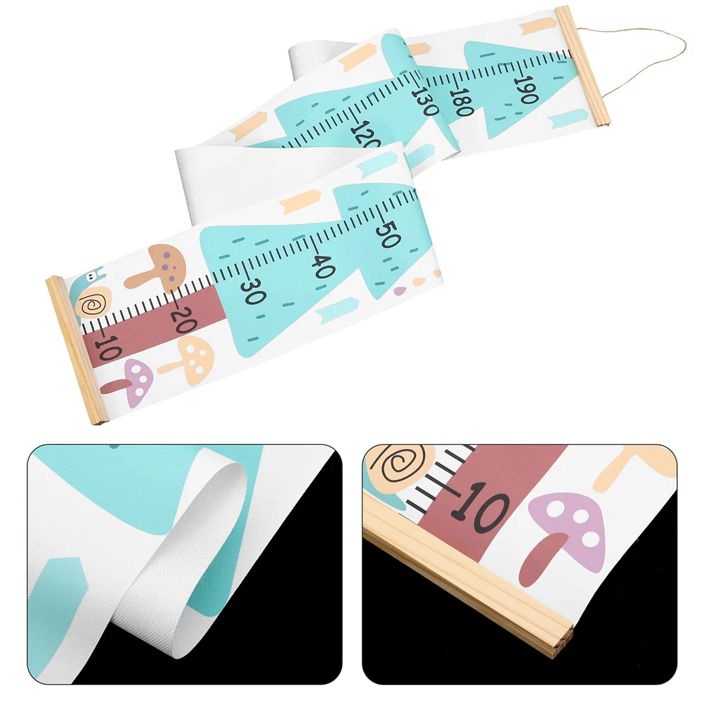 

2Pcs Kids Growth Chart Wall Mounted Height Ruler Minimalist Design Child Measurement Growth Tracker for Nursery Room