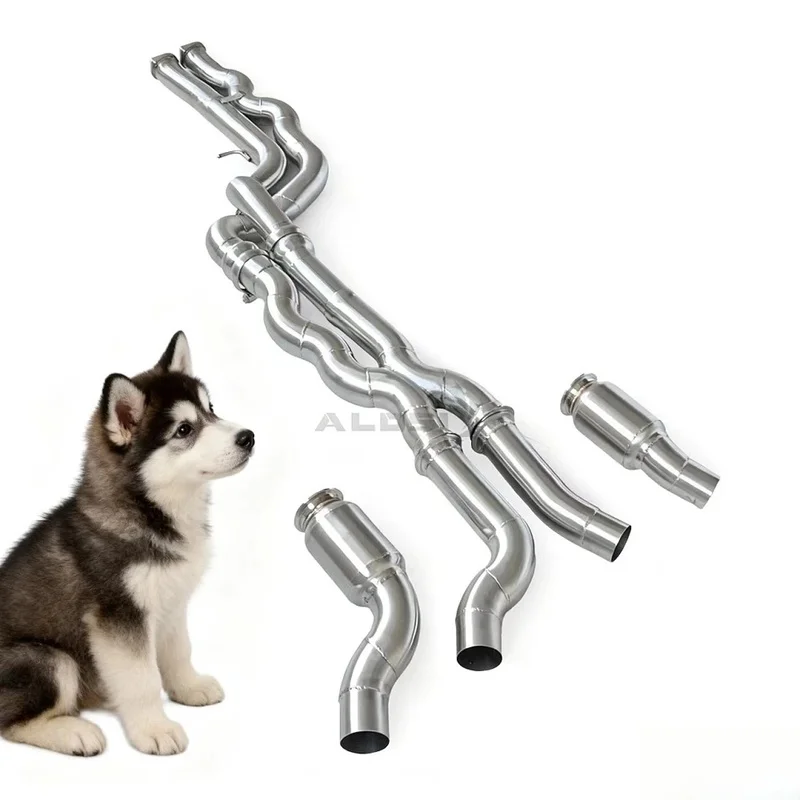 Stainless Equal-length Middle Resonator M2C M2 Competition S55 F87 3.0T 2018-2021 High-quality Exhaust Pipe Upgrade