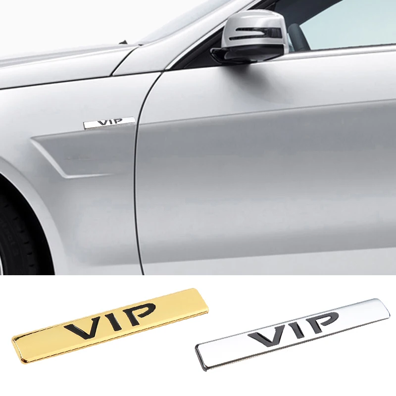 VIP Car Fender Side Emblem Sticker for Honda Peugeot Jaguar KIA Subaru Suzuki Chevrolet Audi Exterior Accessories