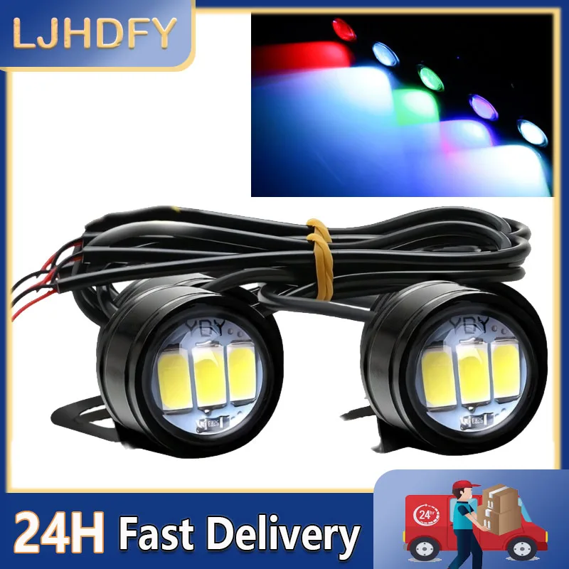 2Pcs Motorcycle Led Light Super Bright Spotlight Driving Safety Lamp Motorcycle Reverse Brake Light Fog Lamp Moto Accessories