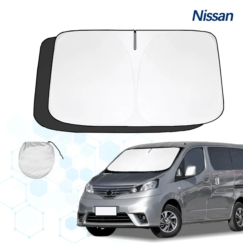 

140X70CM Car Windshield Sun Shade Covers Visors Front Window Sunscreen For Nissan MARCH TIIDA Geniss Versa Accessories