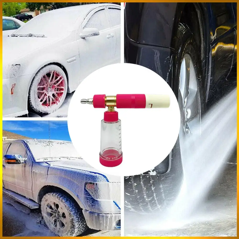 

100ml Water Foam Pot with 1/4 Inch Quick Connector Soap Foam Spray Bottle High Pressure Snow Foam Lance for Cleaning Cars SUVs