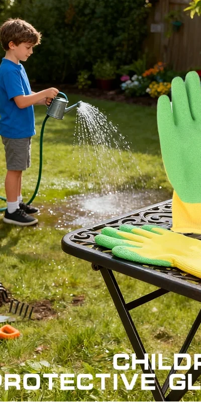 

Детские прочные водонепроницаемые садовые рабочие перчатки, нескользящие детские защитные рабочие перчатки для двора, портативные садовые принадлежности, садовые перчатки