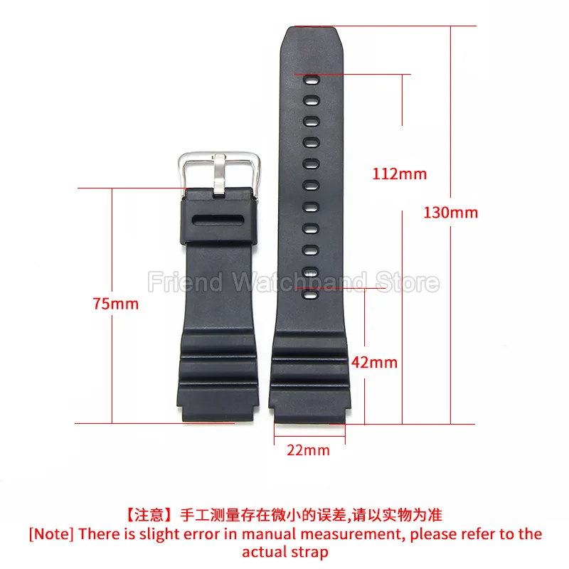 High Elasticity Tear Resistant for Casio Swordfish Submariner Ocean Heart Rubber MTH-3050/MDV-106/MTP1374/1375/VD01 Watch Strap