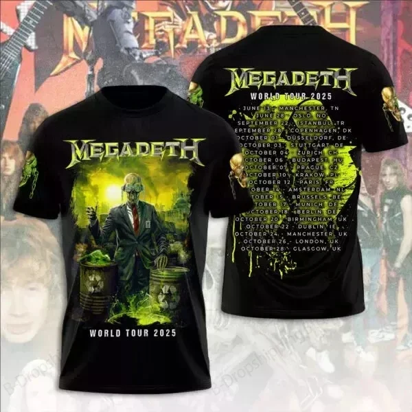

Megadeth Rust 3D All Over Print Tshirt Men Women Fashion T-shirt Sports T Shirt Summer Short Sleeve Tops Tee Clothes Heavy Metal