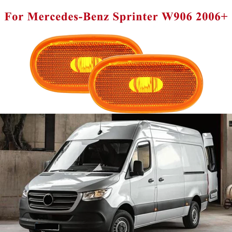 Car Side Marker Light Lamp Side Repeater Reflector Signal Lamp Amber For Mercedes-Benz Sprinter W906 2006+ #A0038202956
