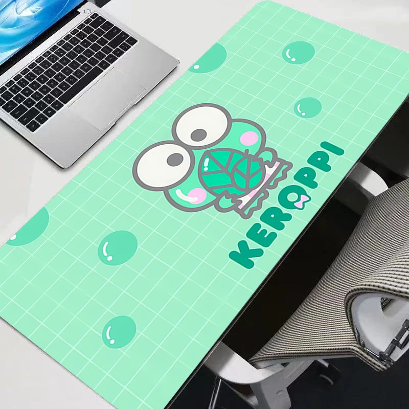 마우스 패드 Kero Kero Keroppi XXL 애니메이션 게임 액세서리 마우스패드 게이머 PC 컴플리트 컴퓨터 키보드 데스크 매트 Varmilo 테이블 패드