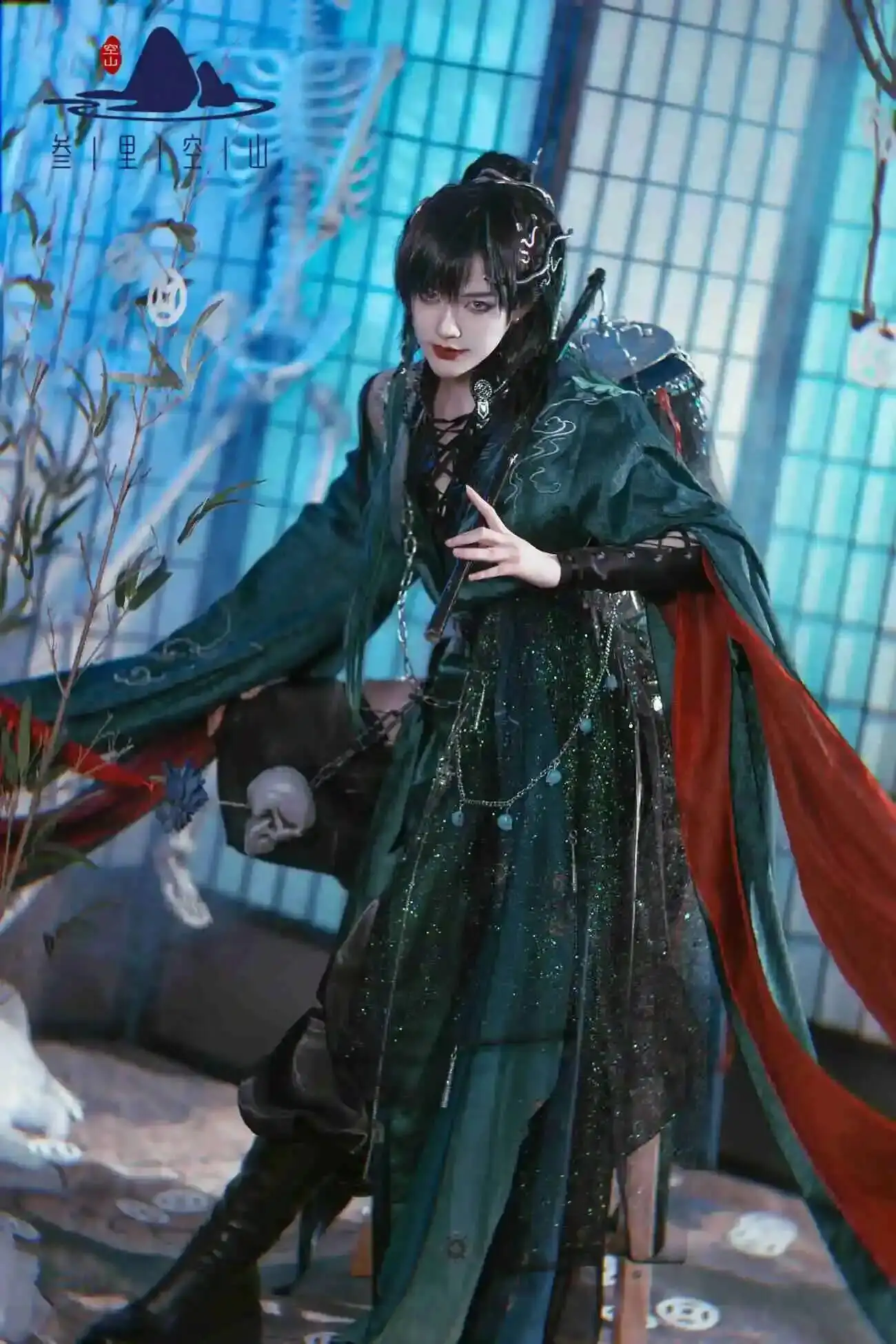 Chinese TV Series TGCF Tian Guan Ci Fu Xie Lian Hua Cheng Cosplay Costume QiRong Qi Rong Qing Ye You Cos Dress Hanfu Full Set - view 2