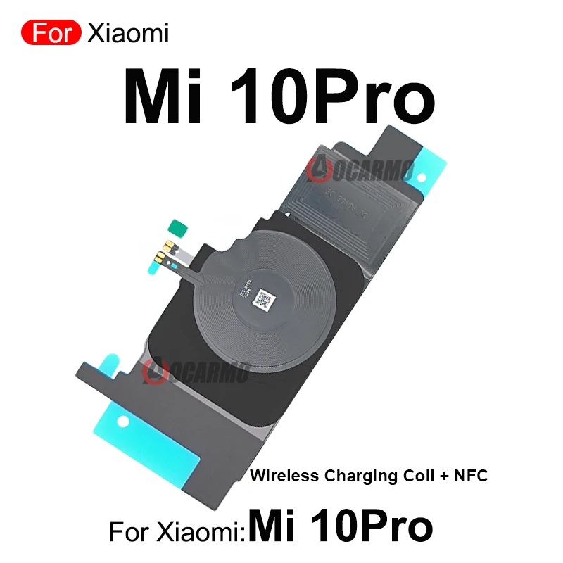 Untuk Xiaomi 10 Pro Mi 10Pro koil pengisi daya nirkabel dan suku cadang pengganti Flex modul NFC