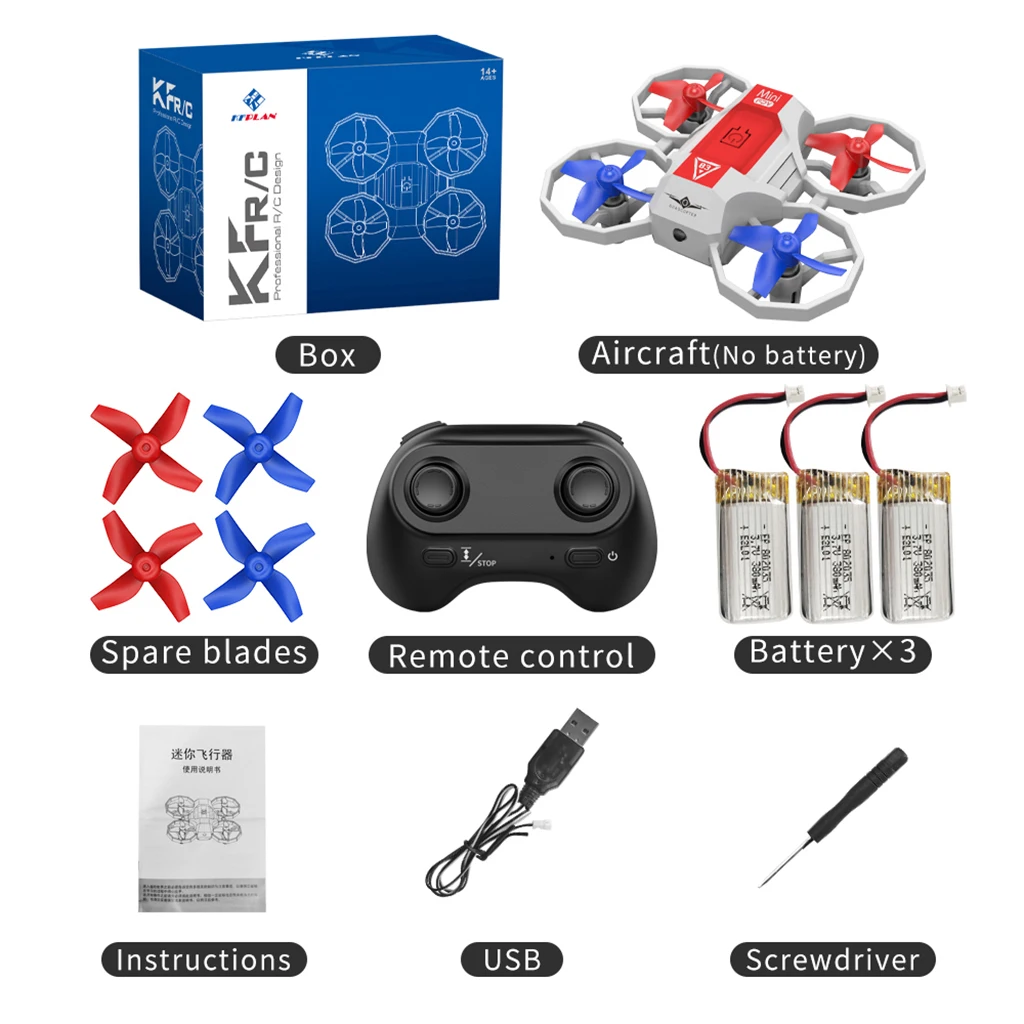 Mini Drones KF601 con música y luces para principiantes, fácil de controlar cuadricóptero, helicóptero RC, juguetes para niños, regalos, nuevo