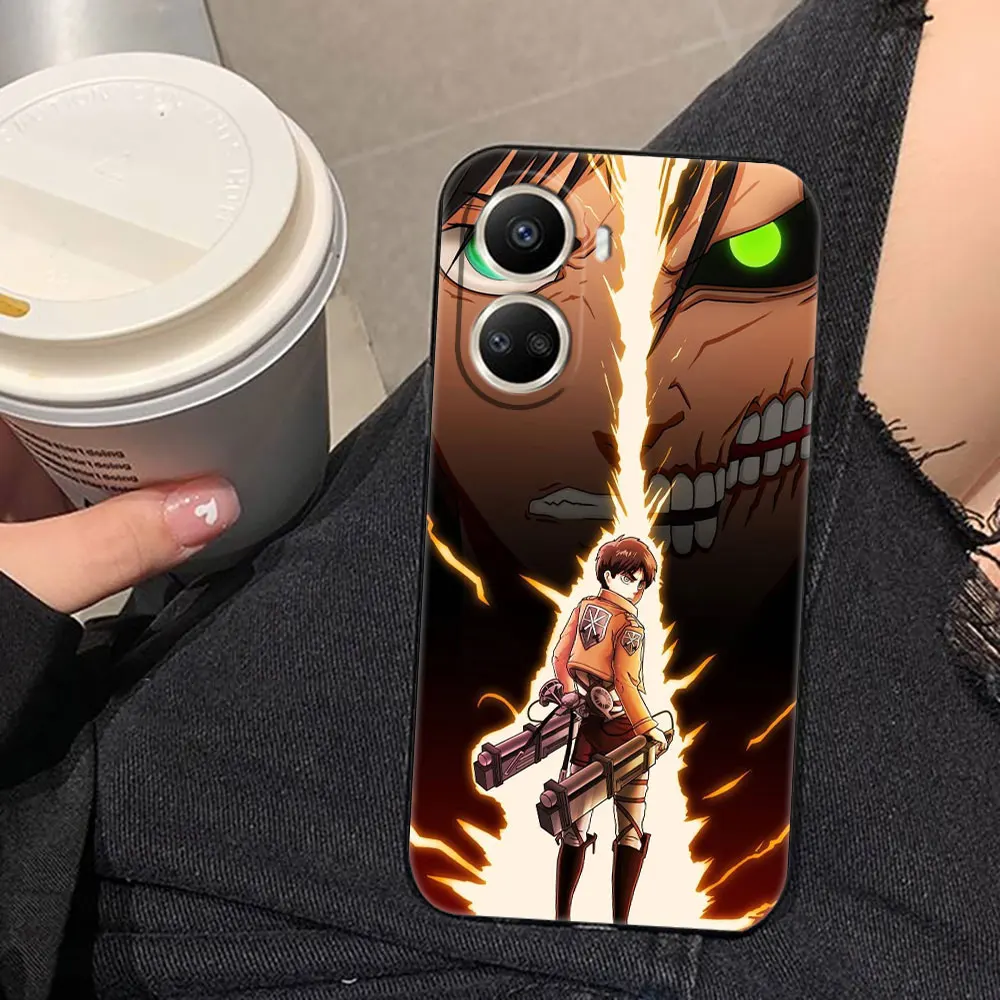 أنيمي A-الهجوم على T-Titan إرين جراب هاتف لهواوي نوفا 3I 7I 8I 9 P30 الشرف 400 20 90 X6B X7A X7B X7D X9D X8B X9 X9B X9A