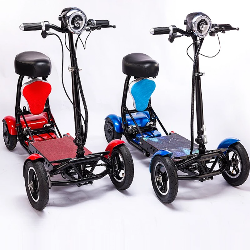 Foldable perfect travel transformer 4 wheel electric golf mobility scooter 250w 1000 watts for elderly adult