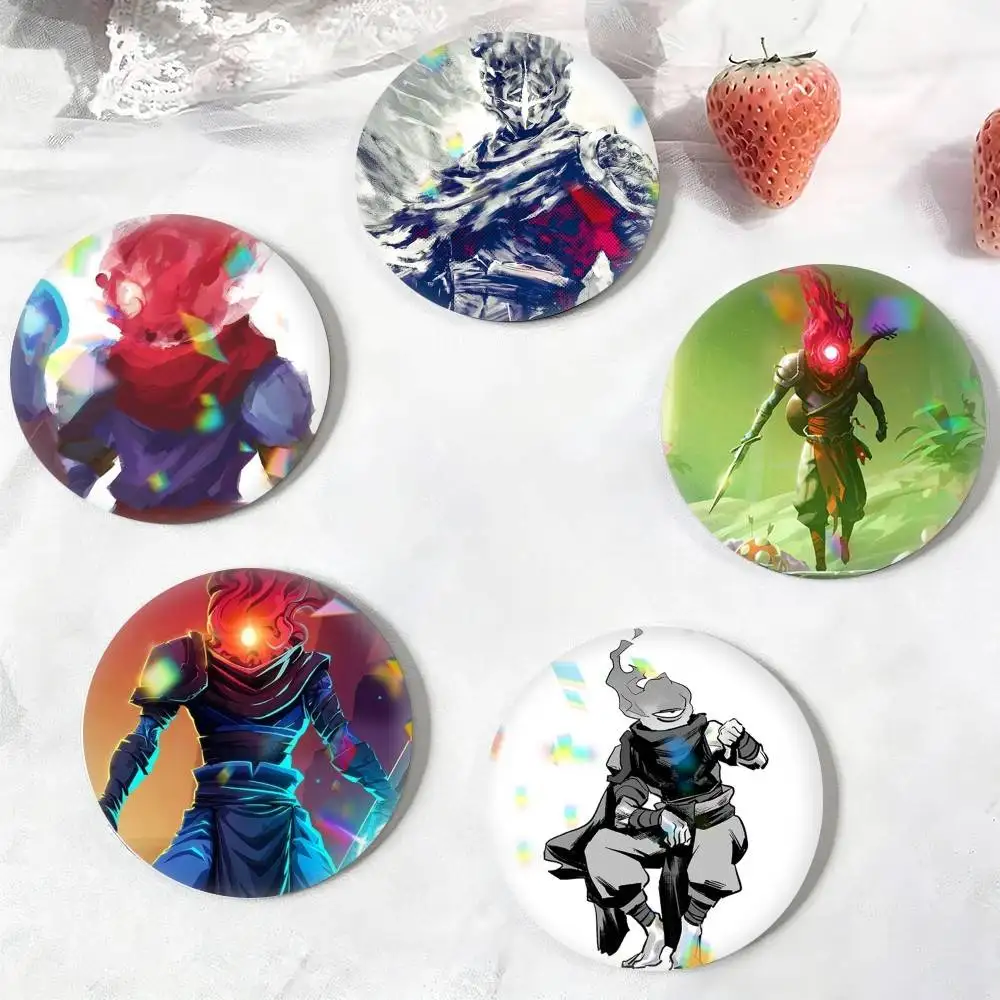 The Prisoner Game D-Dead Cells  25 32 44 58 75mm Badges Personalized Round Brooches Pins Accessory Gift