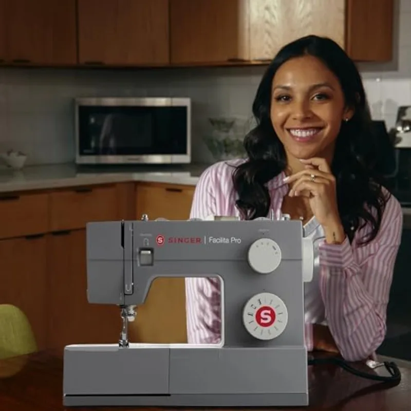 ماكينة خياطة عالية السرعة 4411 شديدة التحمل مع مجموعة ملحقات |   محرك قوي مع قوة ثقب محسنة، 69 تطبيقًا للغرز