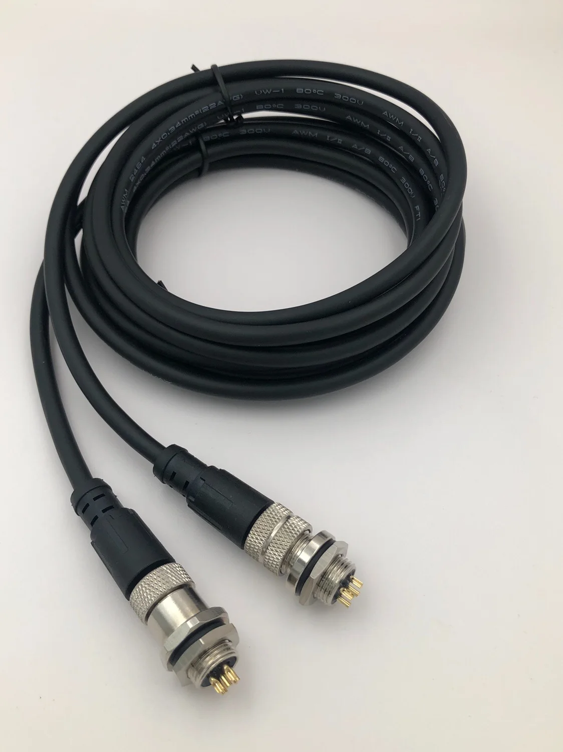 M12 connector sensor aviation plug replaces Phoenix binder Tyco 2meters wire