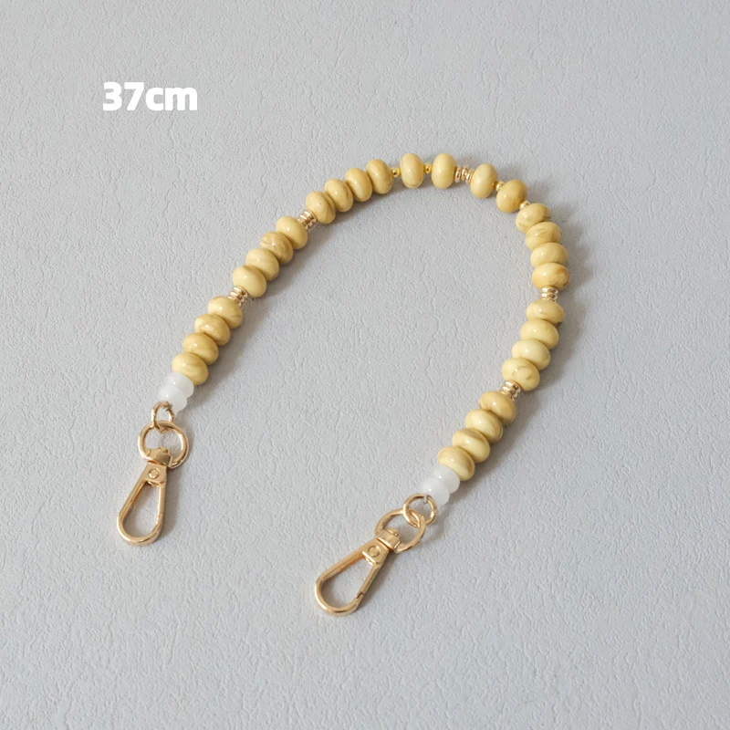 Neues Mode-Accessoire für Damenhandtaschen: Abnehmbare, solide Perlenketten, niedlicher Acryl-Luxusriemen, eleganter Taschengriff mit Perlenkette für Damen. – Detail 13