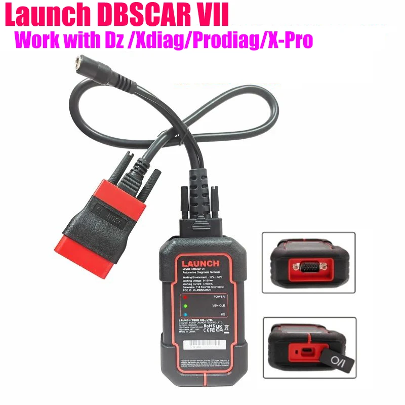 

In Stock LAUNCH DBSCAR 7 EOBD/OBD2 Support CAN FD Protocols OBD2 Scanner DBScar VII Can Activate Online Update