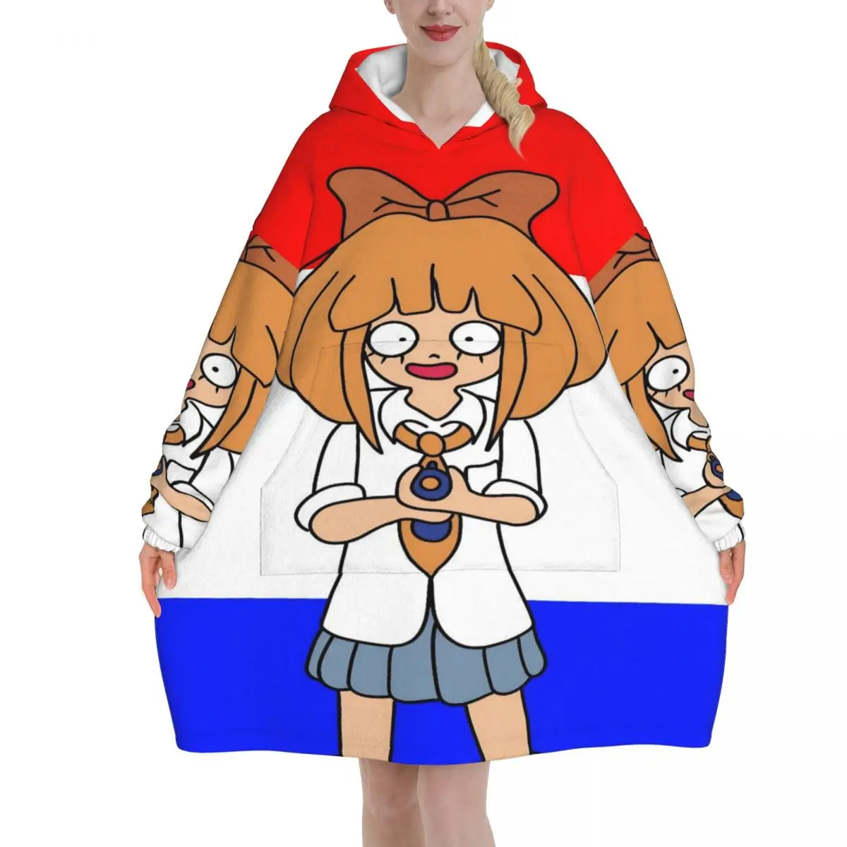 Ongezellig Mymy Yana Wearable Blanket Hoodie for Women Men Warm Cozy Oversize Blanket Sweatshirt Thick Fleece Hooded Blanket
