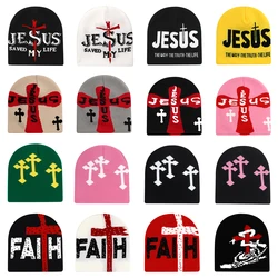Fashion Letter Print Unisex Y2k Beanie Hat Winter Autumn Street Men Women Quality Knitted Hat Cycling Skiing Cap Couple Festival