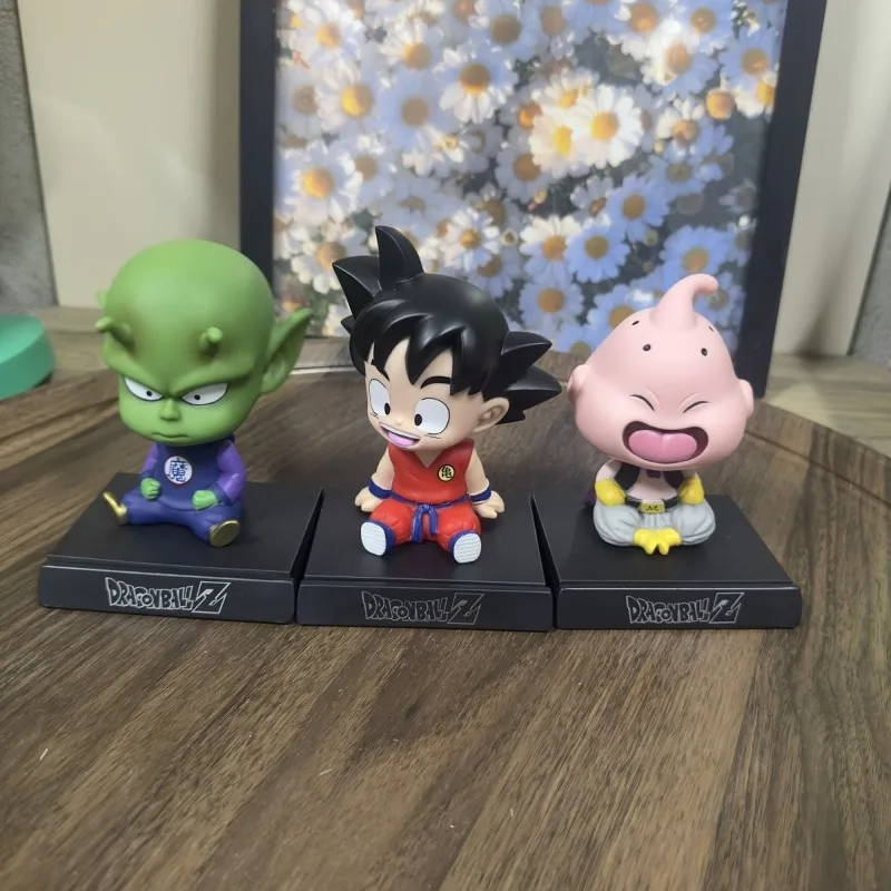 Dragon Ball Son Goku Anime Car Ornaments Vegeta IV Piccolo Auto Interior Accessories Cute Cartoon Creative Decoration Kids Gift
