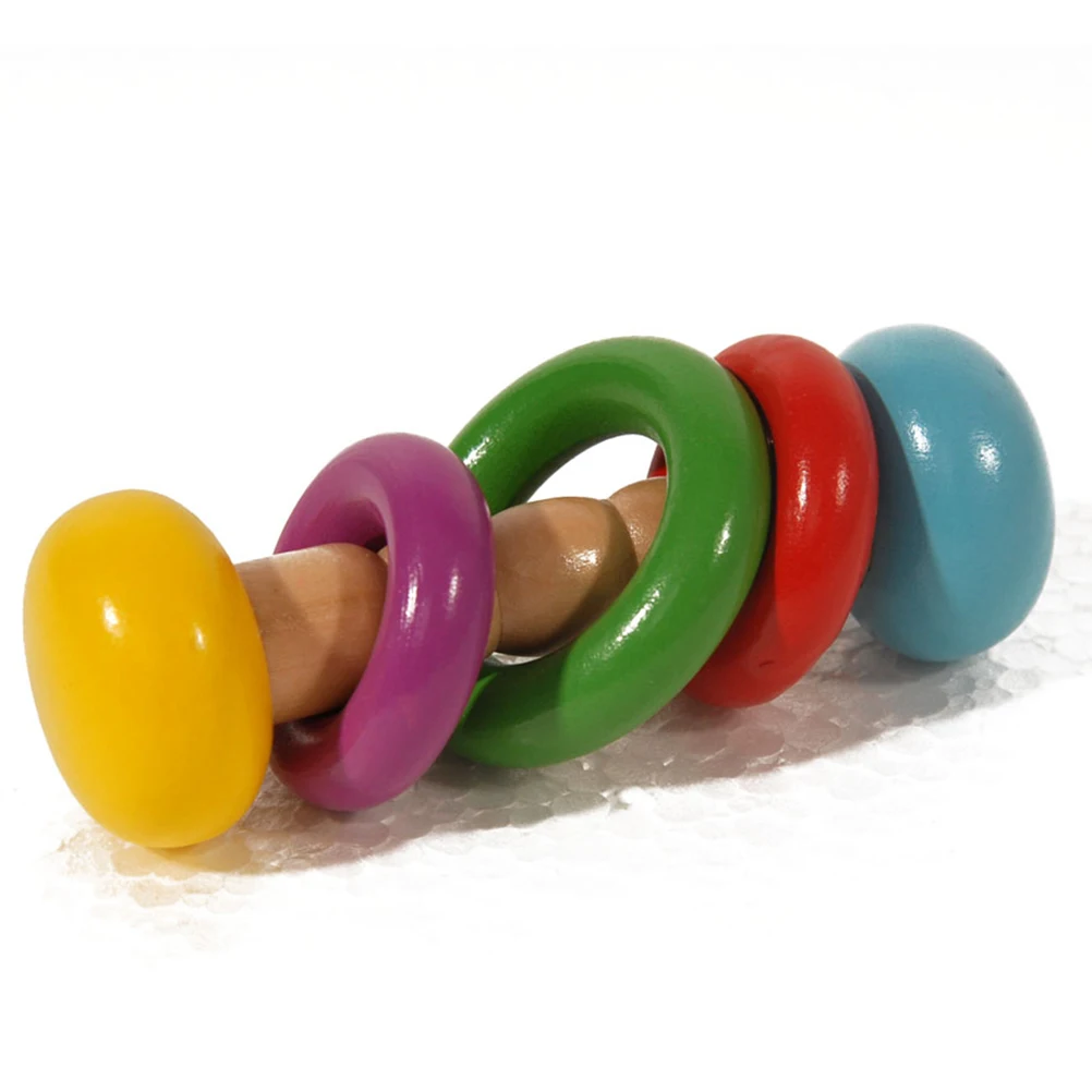 

Natural Wood Hand Baby Teething Educational Plaything for Infant Hand-Eye Coordination Creative for Toddler