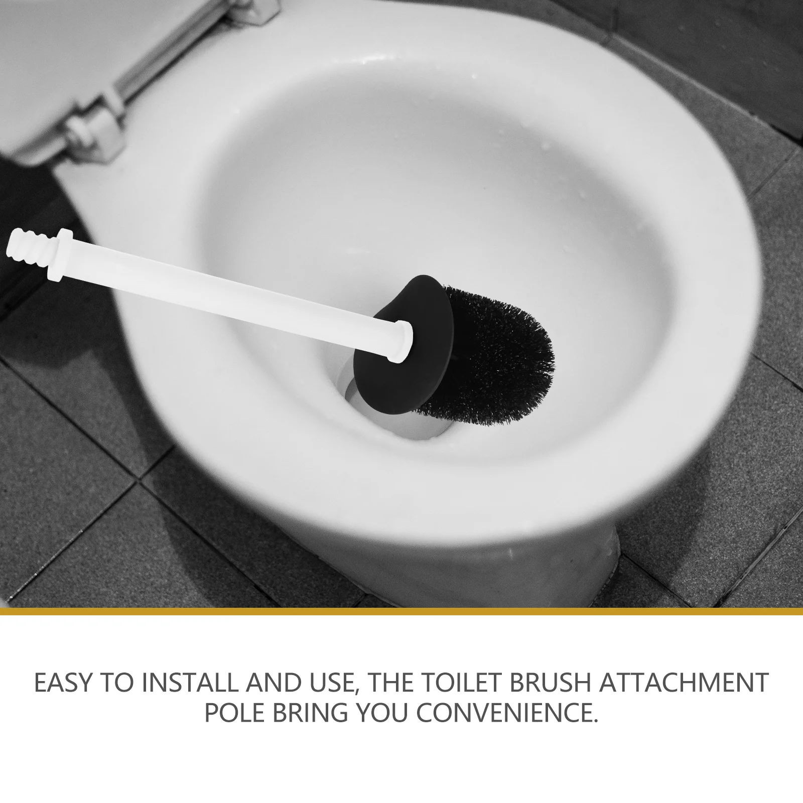 Tank Toilet Brush Plastic Rod Brushes Threaded Handle Connector Repair Kit Soap Dispenser