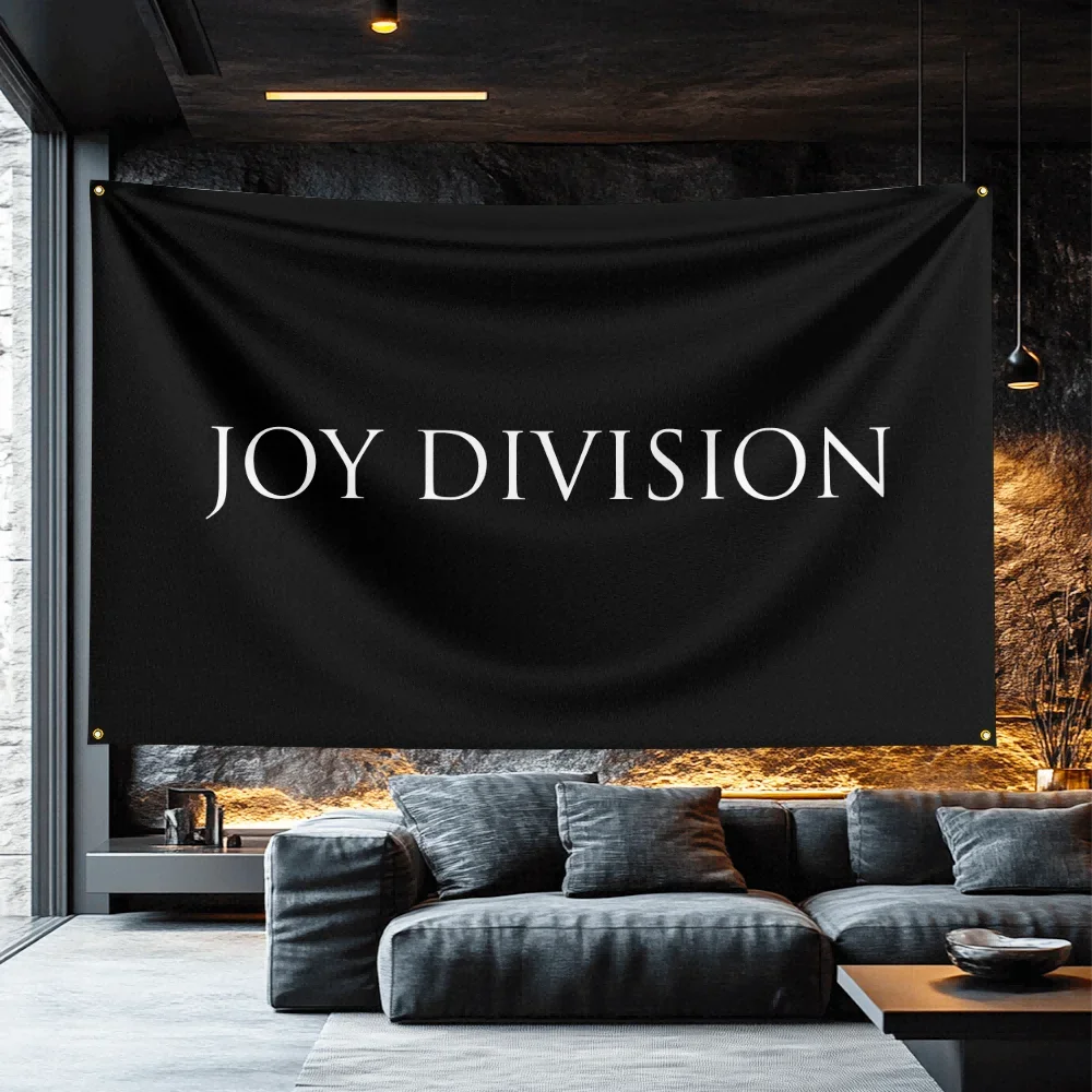 Joy Division Tribute Band Flag  Polyester Decorative Banner For Garage Wall Decor Rocker Gift