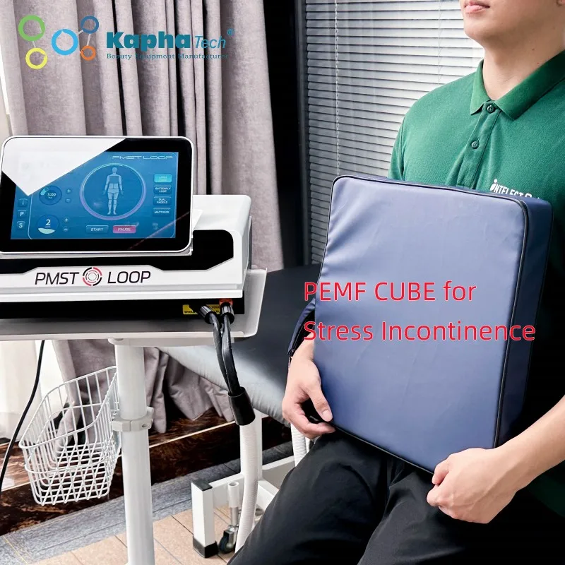 PEMF Pulse Electromagnetic Field Therapy on the Pelvic Floor Magnetic Cube for Stress Incontinence Therapy Machine