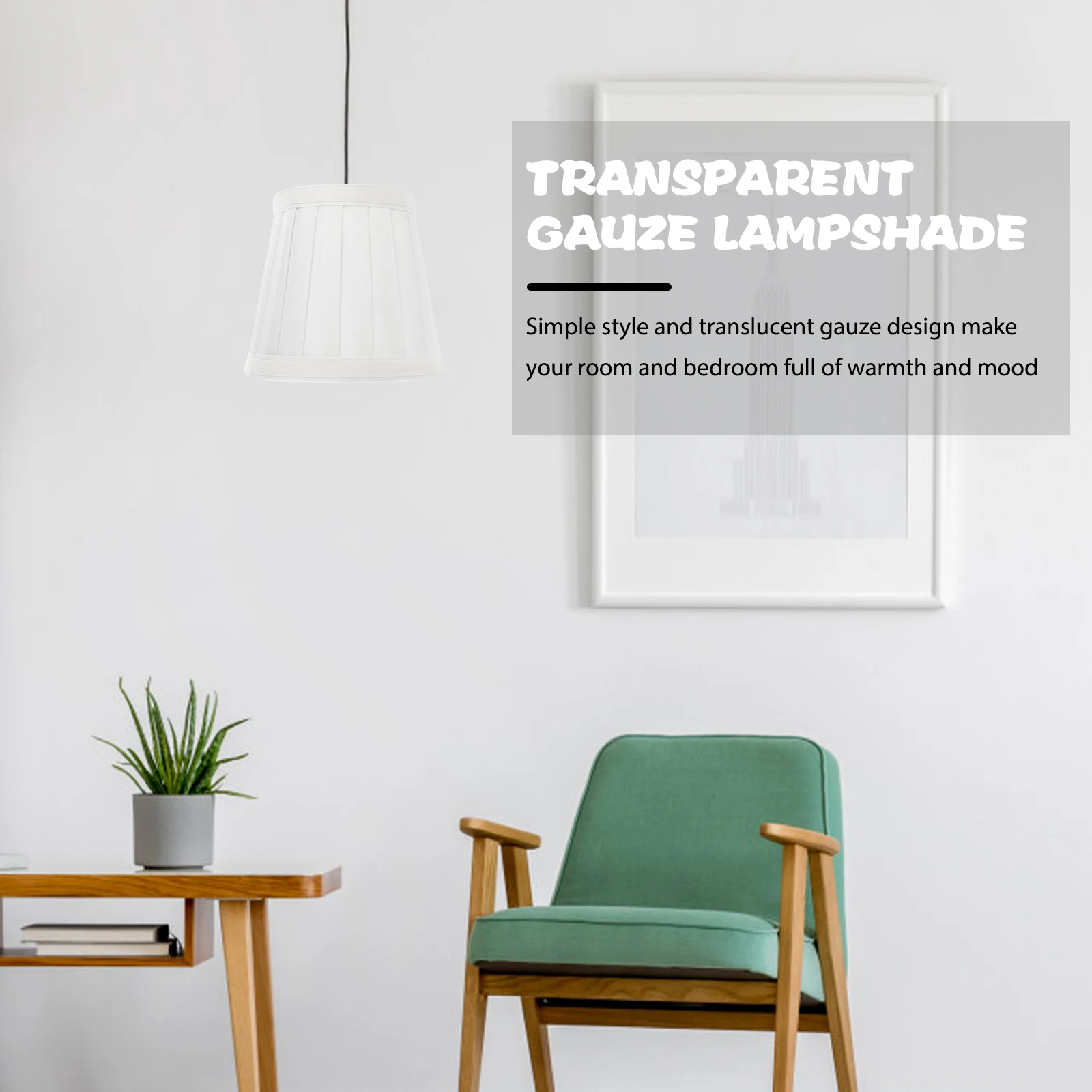 

Fabric Lampshade White Pleated Cover for Ceiling Wall Bedside Lamps Dustproof Small Shades Lampshades Study Living Room Decor