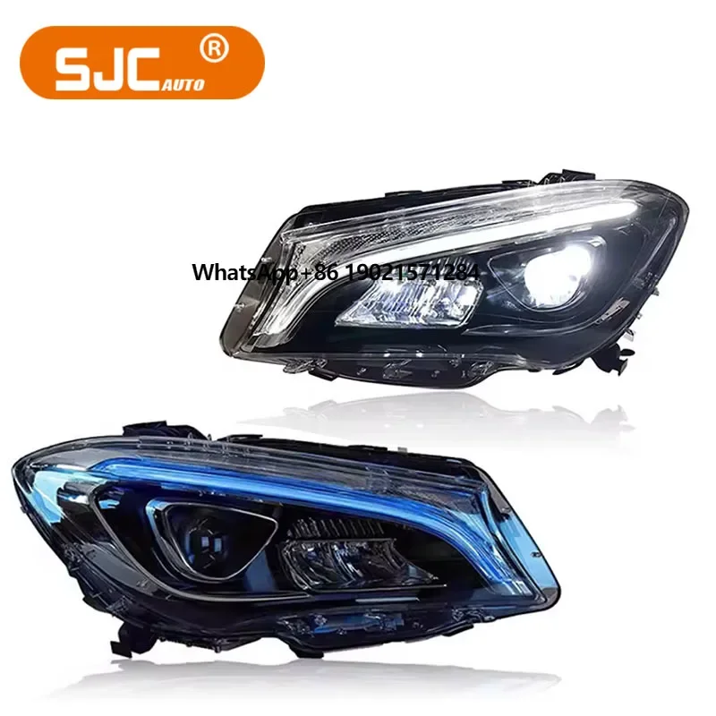 

SJC LED Headlights for Mercedes Benz CLA W117 Front Lights Fit for BENZ Car Parts Head Light Assembly 2014-2019 Plug and Play