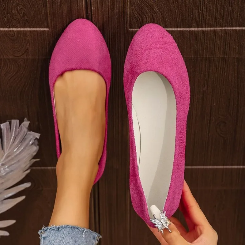 

Большие размеры 36–43, женские туфли на плоской подошве без шнуровки ярких цветов, женские модные сексуальные топсайдеры из искусственной замши, балетки на плоской подошве, женские лоферы