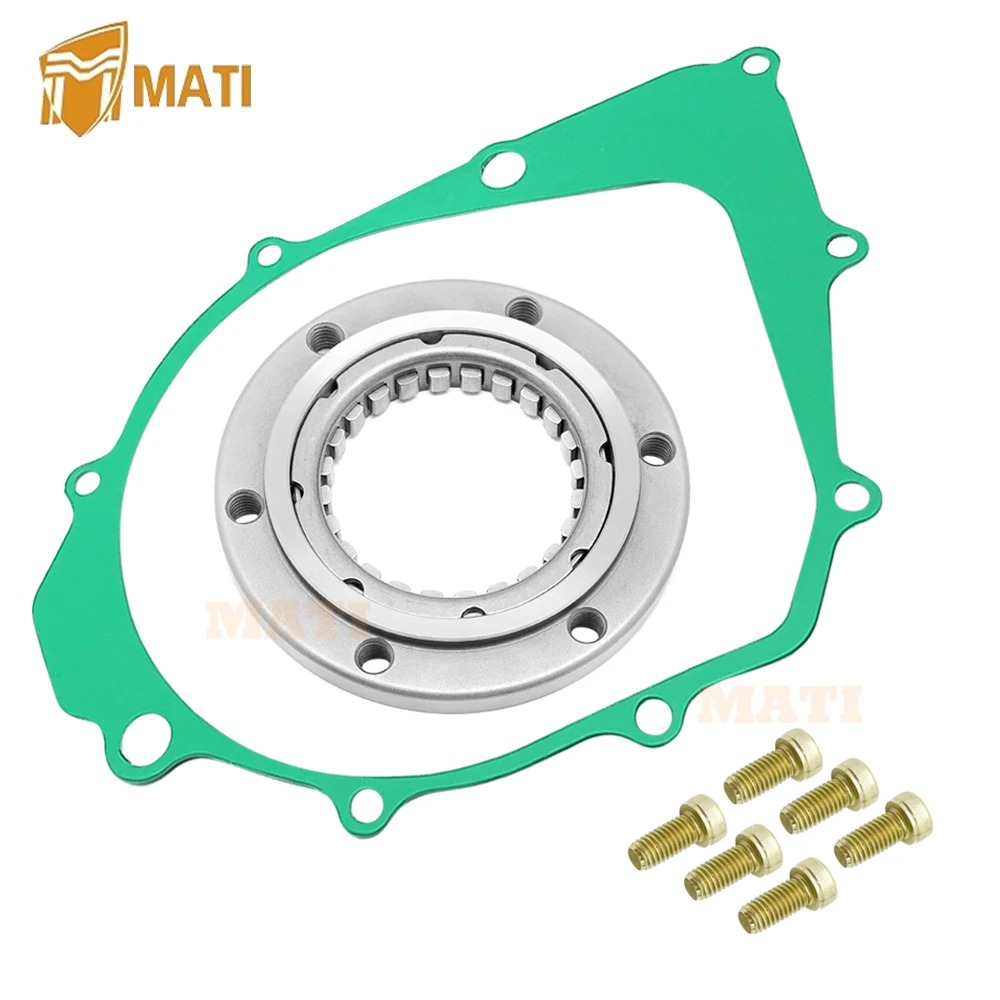 

Starter Starting Clutch One Way Bearing Gasket for Yamaha Warrior 350 Raptor 350 Big Bear 350 Kodiak 400 Moto-4 350 5KM-15590-00