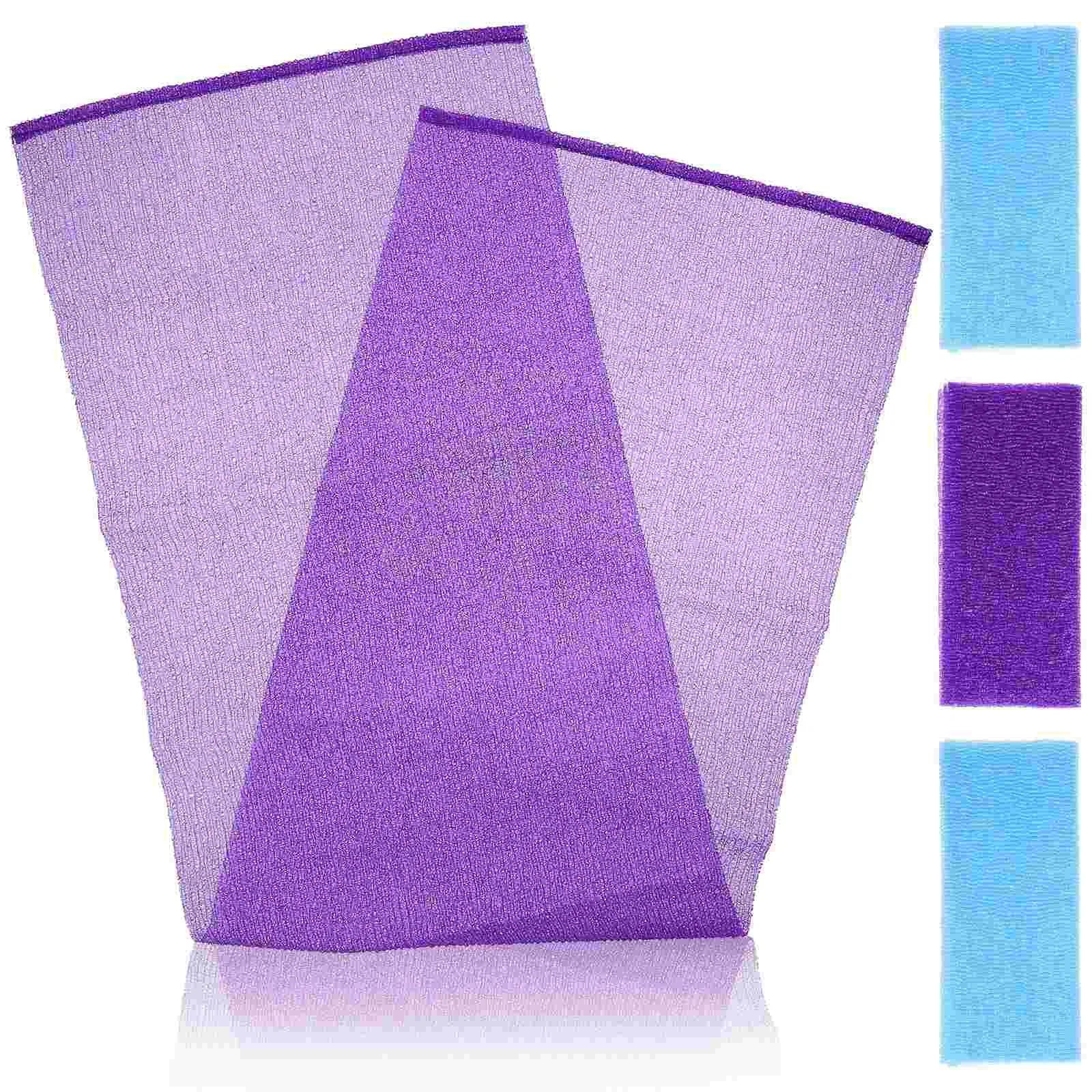

4 Pcs Shower For Body Japanese Wash Cloth Scrub Bath Towel Wipes Stretchable Cleansing Shower Cloth Back Feet