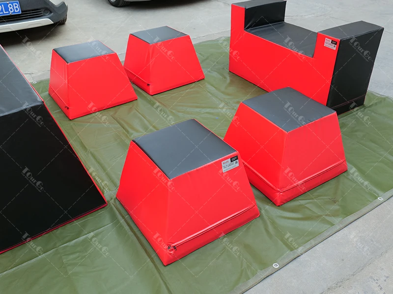 Ginástica ninja curso de obstáculo equipamento ninja interior espuma macia escalador blocos escalada crianças conjunto de equipamentos de jogo macio