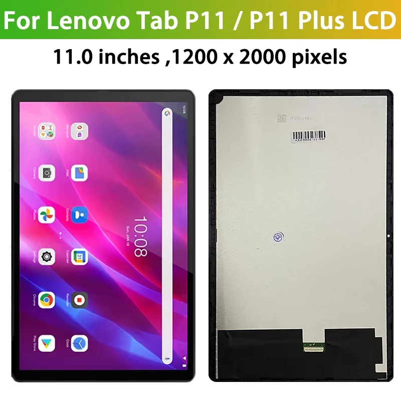 11.0 pouces pour Lenovo Tab P11 TB-J606F J606L J606 LCD écran tactile Hébergements eur assemblée pour Tab P11 Plus TB-J616 J607 LCD