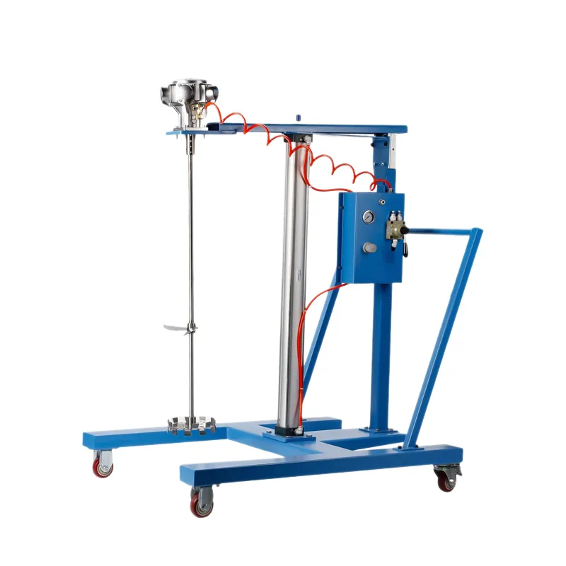 Industrial grade pneumatic mixer, ton barrel mixer, automatic lifting and moving, convenient, safe and explosion-proof pneumatic