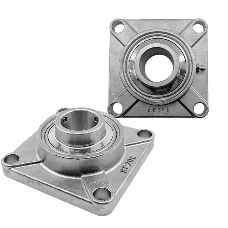 1pcsSquare Rvs Buitenste Sferische Lager met Zetel UC203.SF203 SF204 SF205 SF206 SF207