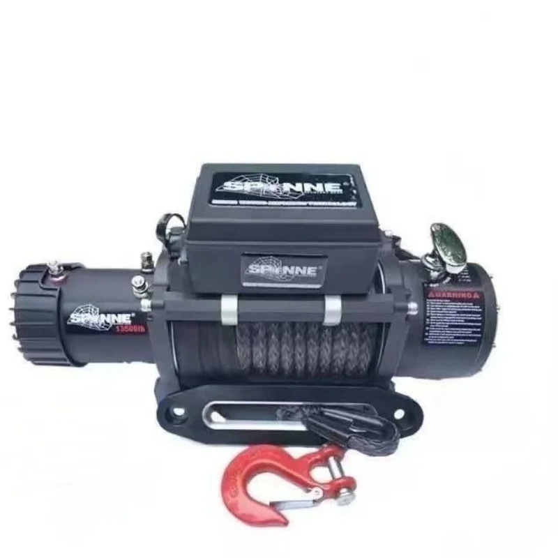

12V/24V Nima Electric Winch 13,500-Pound Capacity Mini Crane Auto Off-Road Vehicle Self-Rescue Car-Mounted Electric Hoist Remote
