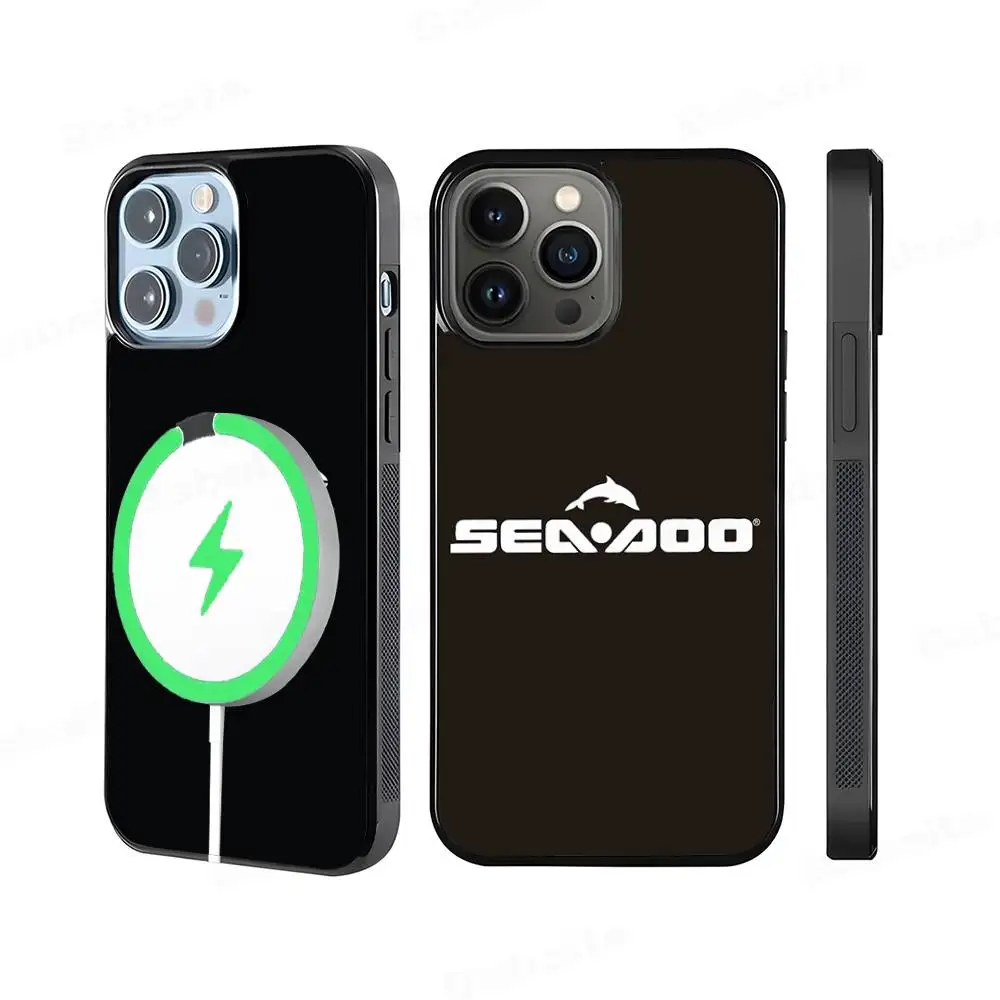 

S-Sea D-Doo Seadoo For Magsafe Case For IPhone 17 16 Pro Max 15 14 Plus 13 12 11 Wireless Charging Phone Cover