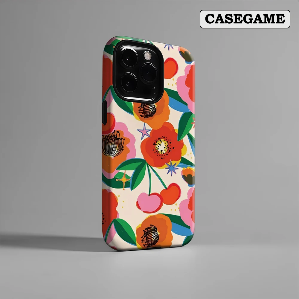 Vivid Bloom Fiesta IPhone 17 Must-Haves Handyhülle für IPhone 17 16 15 14 13 12 Pro Max Plus Doppelschichtige Rückseite INS
