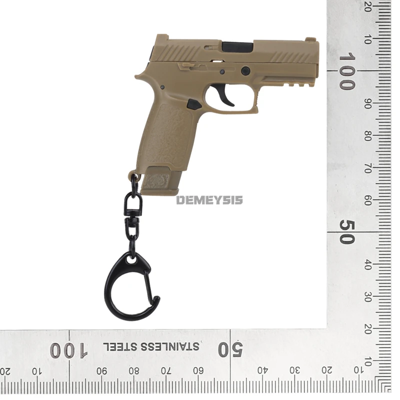 Tactical Mini Keychain Pistols Shape Detachable P320 Keyring G17 Gun Model Key Chain Decorations Realistic Model Trend Toys