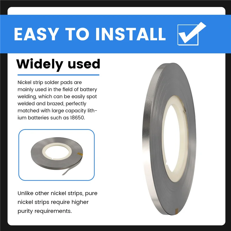 

A98E-2X 1 кг, толщина 0,15 мм x 8 мм, никелированная стальная полоса 18650, аккумулятор, никелевый лист, аппарат для точечной сварки