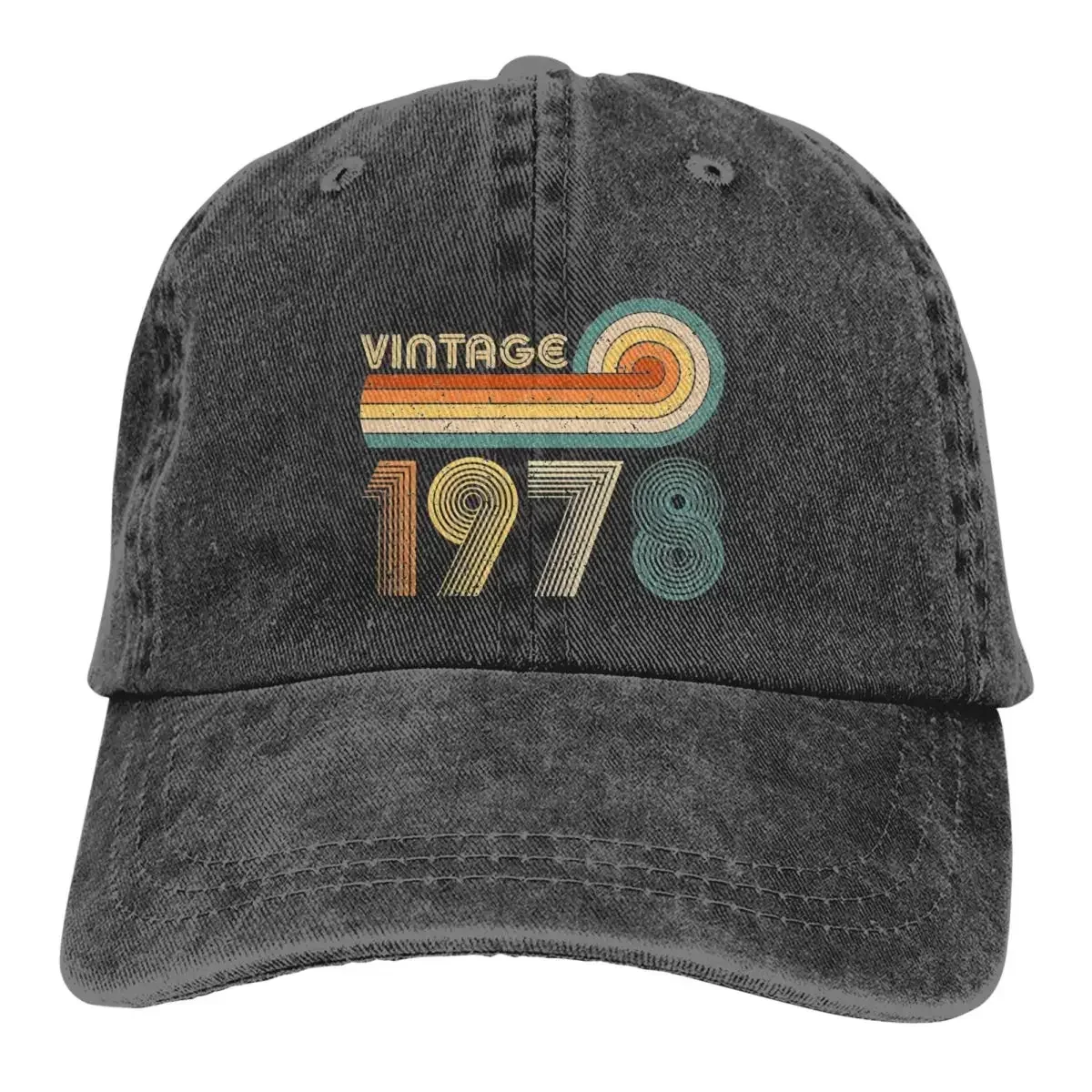 

Vintage 1978 Baseball Cap Classic Distressed Washed Snapback Hat for Men Women Outdoor Workouts Adjustable Hats Cap