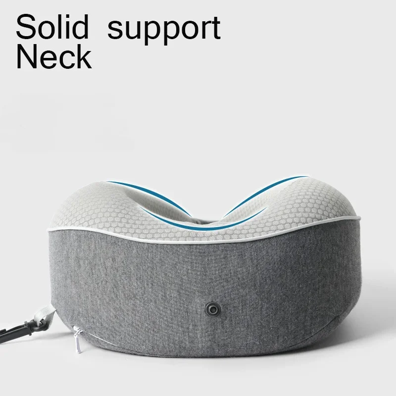 U-shaped Travel Pillow Memory Cotton Neck Protection Pillow Slow Rebound Soft Massage Neck Pillow Adult Children Aircraft Pillow
